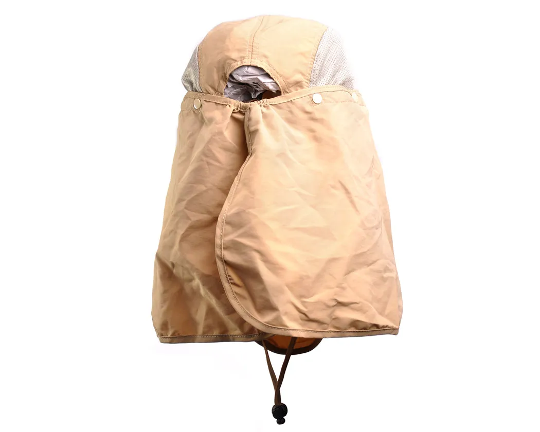 UV 30  Sun Hat with Neck Protection Flap and Mask