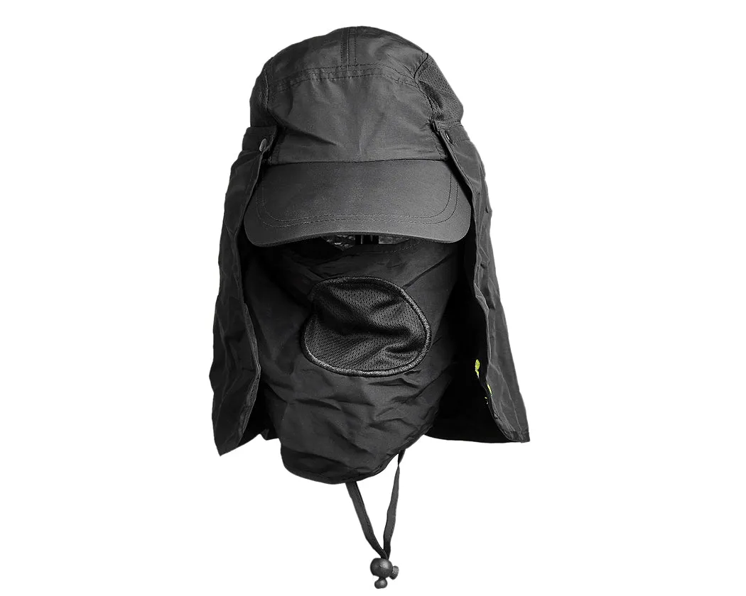 UV 30  Sun Hat with Neck Protection Flap and Mask
