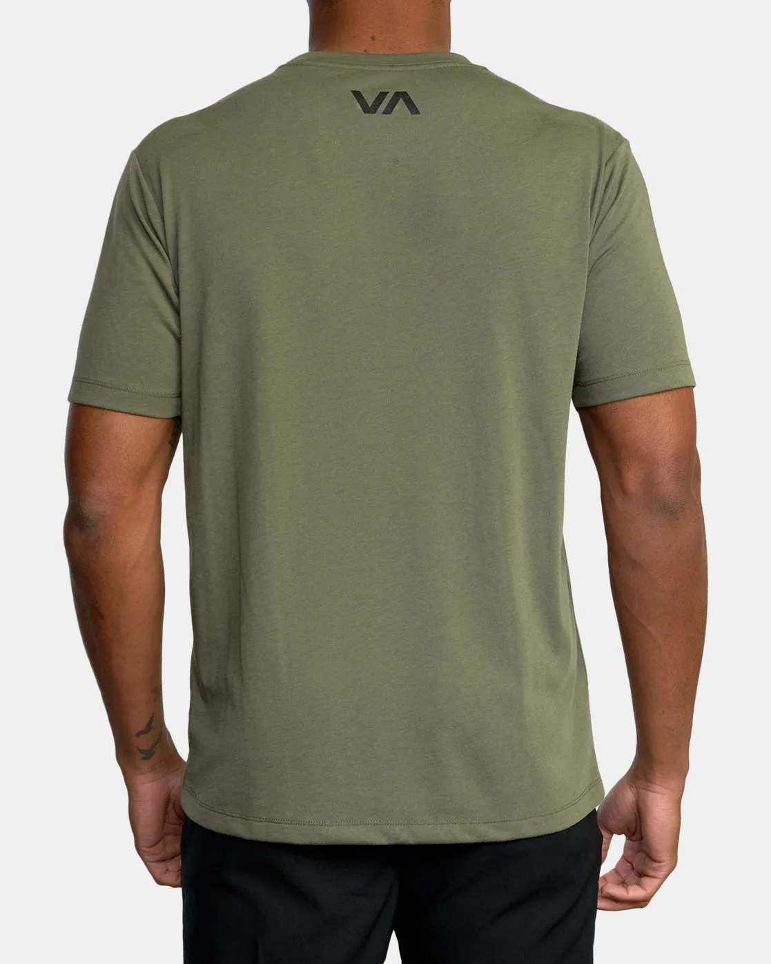 VA RVCA Blur Short Sleeve Performance Tee - Olive
