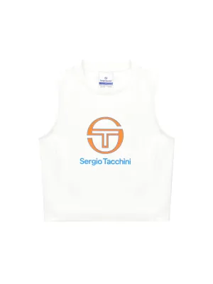 Women's Sleeveless T-Shirt- Off White